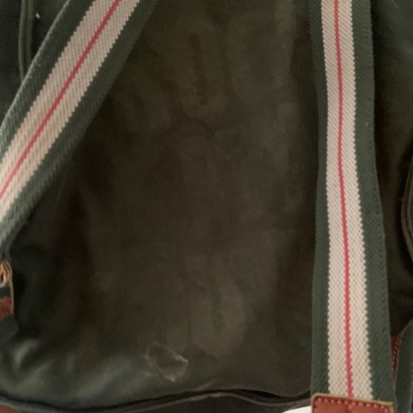 Vintage Juicy Couture Canvas + Leather Backpack Tote Bag - Picture 10 of 16